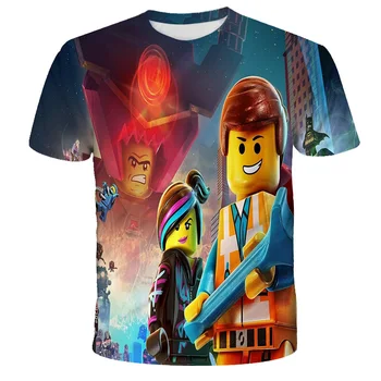 3D Chlapci Tričko Legoes T-shirt Dieťa Ninjago Chlapec Tričko Krátke Rukávy Deti, Letné Šaty, Batoľa, Dieťa, Chlapec Streetwear
