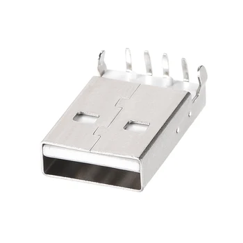 Uxcell 50PCS USB 2.0 Type A Male Zásuvka Konektor Port, 4-Pin DIP 90 Stupňov, Opravu, Výmenu Adaptéra