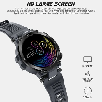 SENBONO 2020 Mužov plne Dotykový Displej Smart Hodinky Vodotesné IP68 podpora HR/BP Fitness Tracker D13 smartwatch pre IOS a Android