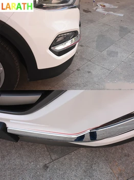 Pre Hyundai TUCSON 2016 ABS Chrome Predný Nárazník Rohu Chránič Kryt Výbava Exteriér Dekorácie Auta Styling