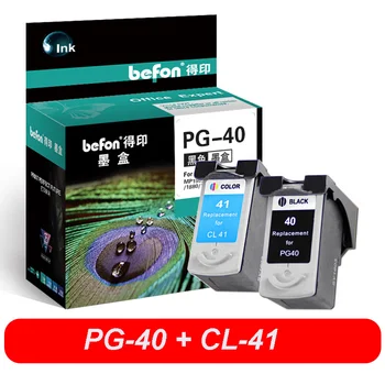 Befon PG40 CL41 Re-vyrobené Atramentové Kazety PG 40 41 Kompatibilný pre iP1600 iP1200 iP1900 MP140 MP150 MX300 MX310 MP160