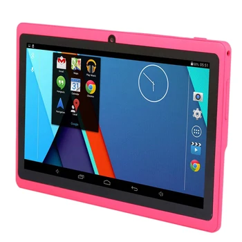 7 Palcový Deti Tablet Android Quad Core Dual Kamera WiFi Vzdelávania Hra Darček pre Chlapcov, Dievčatá,Ružová