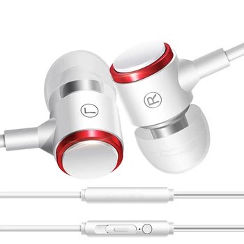 In-Ear kovové Káblové Slúchadlá Slúchadlá S Mikrofónom 3,5 mm Pre Doogee X55 X 30 X10, X20 S50 S30 S60 Lite Mix 2 Telefónne Slúchadlo