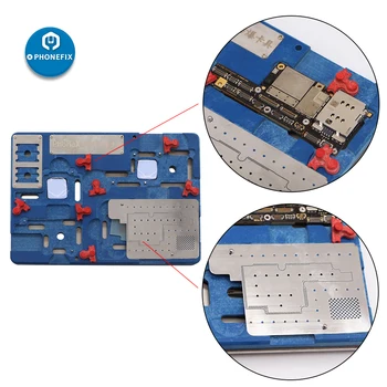 Základná doska Spájkovanie Opravy Držiteľ Zariadenie S BGA Reballing Vzorkovníka Súpravy pre iPhone X Repair Tool Kit