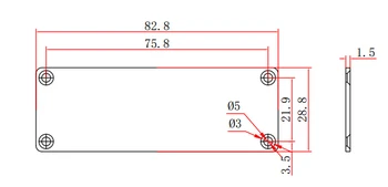 Szomk hliníkové spínaciu skrinku elektronické projektu box (1 ks) 28.8*82.8*110 mm gps tracker hliníková konštrukcia lisovania ovládací box