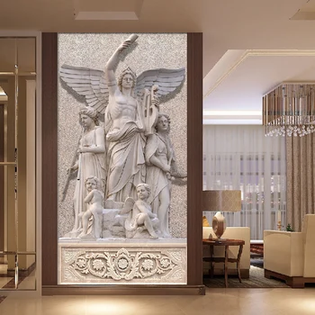 Európske Náboženstvo Tému Socha nástennú maľbu Vlastné Foto Tapety Hotel Hala Obývacej Izby Vstup na Stenu Bezšvíkové Stenu Papier 3D