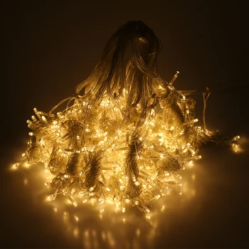Rozprávkových Svetiel 6*3M Led Girlandy Cencúľ Opony String Svetlá 600 LED Strany, Vianočné Dekorácie, Darčeky pre 2019