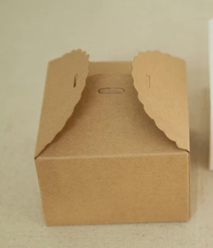 Prírodné Kraft Papier, Cake Box,Strana Darčekové Balenie Box,Cookie/Candy/Orechy Box/DIY Balenie Box/20pcs/veľa,Vysoká Kvalita 120*120*60 mm