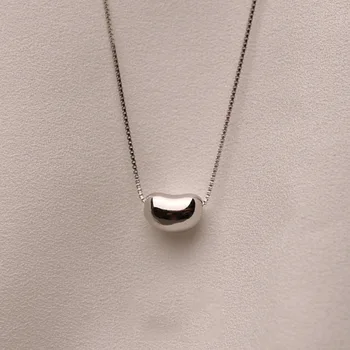 S925 Mincový Striebro prívesok náhrdelník pre ženy retiazky náhrdelníky jednoduchý prívesok, striebro pre dievčatá príslušenstvo veľkoobchod