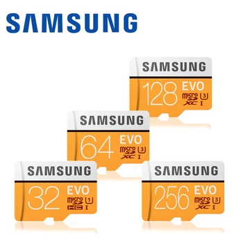 SAMSUNG tarjeta de memoria Micro SD 32G 64 G 128g 256 tarjetas MicroSD SDHC SDXC Max 100MB/S EVO 32 GB 64 GB C10 TF Trans Flash