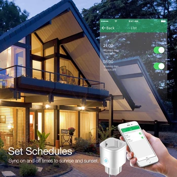 WiFi Smart Plug Zásuvky Tuya Diaľkové Ovládanie Domácich Spotrebičov Pracuje S Alexa Domovská Stránka Google Č Hub Požadovaných Modulov Domácej Automatizácie