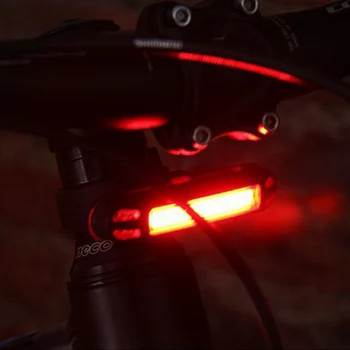 Bicykel Lampa USB Nabíjateľné Zadné Svetlo na Bicykli Bike Led Zadné Svetlo na Bicykel Laserové Svetlo Bicykel zadné svetlo 2 Farby Vysokej Kvality