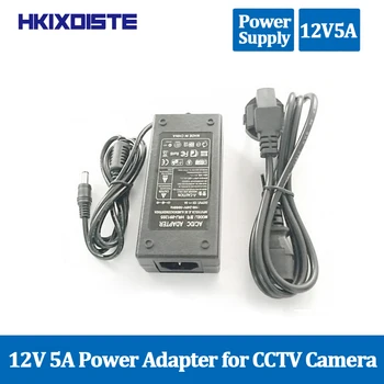 HKIXDISTE 12V Napájací zdroj pre led pásy EU/US/UK/AU adaptér AC110-240V na DC12V 5A pripojte transformátor Napájací Adaptér pre kameru