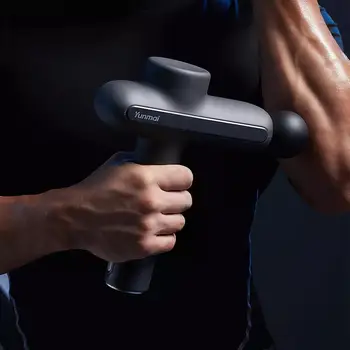 Yunmai Ručné Bezdrôtové Fascia Gun Pro Základného Masážneho Hlboké Svalové Tkanivo Masér Zmierniť Bolesť Relaxovať Po Fitness