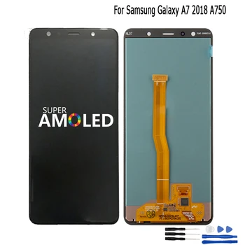 Pôvodný Pre Samsung Galaxy A7 2018 A750 A750F SM-A750F A750FN A750G LCD Displej+Dotykový Displej Digitalizátorom. Montáž Bezplatné Nástroje