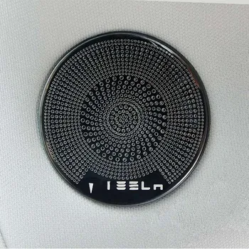 Interiérové Doplnky Pre Tesla Model 3 model3 Dvere Reproduktor Kryt Pilier Horn Výbava Dekoratívne Rám Nálepky