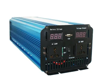 3000 watt menič 6000W vrchol DC 12V do AC 220/230/240V Off Grid Čistá Sínusová vlna Solárny invertor Digitálny Displej