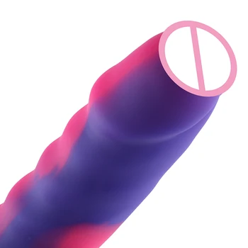 HISMITH Premium Sex Stroj Farebné Dildo FDA-Silikónu Dĺžka 20.5 cm, priemer 4,5 cm Bezpečnosť Non-jedovaté Realistické Dildo
