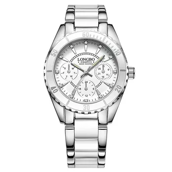 Dámske hodinky 2019 luxusné značky LONGBO Pozerať na Ženy, Keramiky A Zliatin Dámske hodinky Náramok dámske náramkové hodinky lady Hodiny darček
