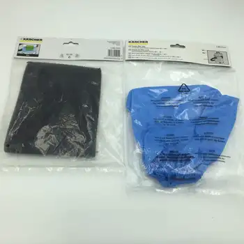 Karcher MV1 modrý kryt tkaniny ( 28630150 ) / MV1 papier vrecka na prach ( 28630140 ) / MV1 black filter hubky ( 28630140 )