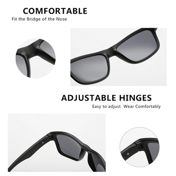 2019 slnečné Okuliare Mužov Polarize Značky Dizajnér Námestie Retro Okuliare Jazdy Okuliare UV400 Vintage Módy Mužov Slnečné Okuliare