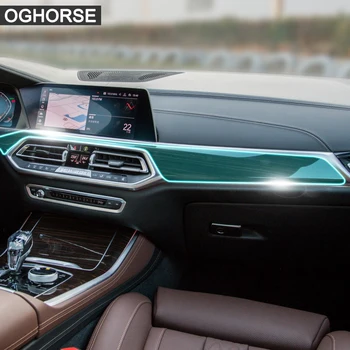 Samoliečby Interiéru Vozidla Screen Protector Centrálnej Konzoly Navigačný Displej Prevodovky Ochranný Film Nálepka Pre BMW X5 G05 2019