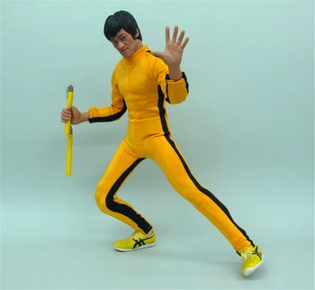 1/6 Rozsahu Žltá Bruce Lee Conjoined vyhovovali Kung Fu oblek pre 12in Phicen Tbleague Akcie Obrázok Hračka