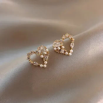 2020 Nový Príchod Zeojrlly Srdce Kovové Ženy Klasické Stud Náušnice Jednoduché Malé Ženské Šperky Elegantné Módne Náušnice