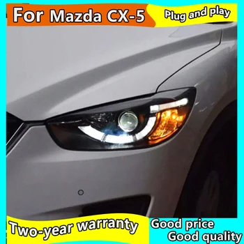 Auto Styling pre Mazda CX-5 Svetlomety roky 2013-2018 CX-5 LED Reflektor LED DRL Značky Sonar Hella 5 Bi-Xenónové Projektor Objektív Hid D2H