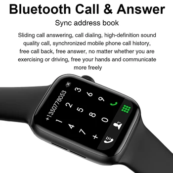 2021 IWO HW22 Smartwatch 44 mm 1,75 palec Série 6 Smart Hodinky Bluetooth Hovor Hudbu Hrať Inteligentný Náramok IWO HW12 inovovaná verzia
