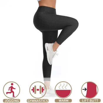 Ženy, Fitness Legíny Vysoký Pás Cvičenie Leggins Ruched Zadok Zdvíhacie Tvárny Legíny Push Up Sexy Módne Jednofarebné Nohavice