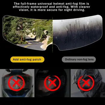 Rainproof Jasné, Anti-fog Film Pre Prilba Sunproof Prilba Anti-fog Clonu Film Pre Skútre a Motocykle Prilby Objektív Antifog Clonu