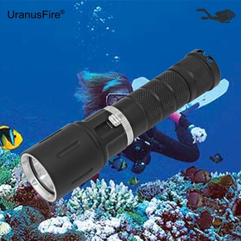 Prenosné Potápačská Baterka L2 LED Baterka XM-L2 Potápanie Pochodeň pod vodou 50M Nepremokavé Ponoriť Svetlo
