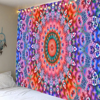 Bohémsky štýl mandala stene visí gobelín domáce dekorácie psychedelic hippie gobelín stene visí
