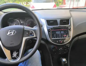 2din Android 9.0 RAM 2Gb AUTO DVD prehrávač Hyundai Solaris prízvuk Verna auta gps navigácie RDS rádio magnetofón BT, WIFI Mapu
