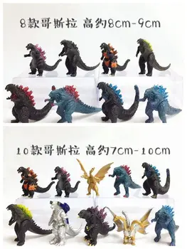 Godzilla Monster Modrá Chvost Dinosaura Fialová Chvost Osem Godzillas a Desať Godzillas Akcie Obrázok Zberateľskú Model