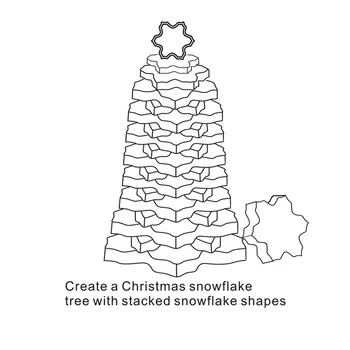 9Pcs X-mas 3D Cookie Formy Kovu, Nehrdzavejúcej Ocele, Sušienky Snowflake Strom Cookies Frézy, Set na Vianoce Kuchyňa Pečenie Nástroje
