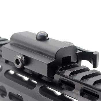 20 mm Rýchle Odpojenie Vydania Puška Bipod Otočný Namontujte Záves Otočný Adaptér S QD Odnímateľný