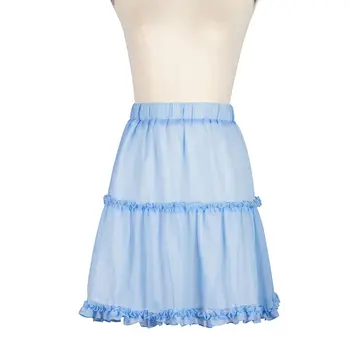 2020 Lete Šifón Sukne Farbou Elegantnej modrej Sukne kórejský štýl gothic jupe ženy mini midi sukne