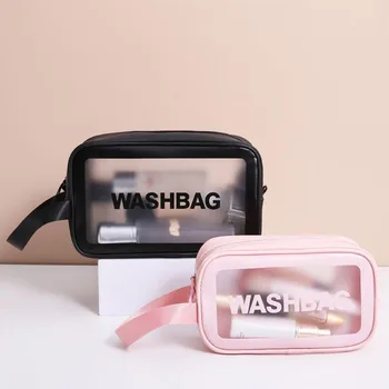 Kozmetické Skladovanie Taška na Cestovanie Plážová Taška Toy Organizátor Wash Bag make-up Úložný Box Jasné, PVC Vodotesný, Prenosný veľkou Kapacitou