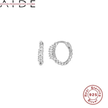AIDE 925 Sterling Silver Šperky Pre Ženy Módne Šperky 2020 Všetky Nové-Zápas Kola Korálky Diamond Náušnice Pendientes Mujer