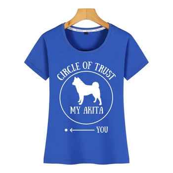 Topy T Shirt Ženy akita inu majiteľ hovorí zábavné milovník psov darček Hip Hop Vintage Bavlna Žena Tričko