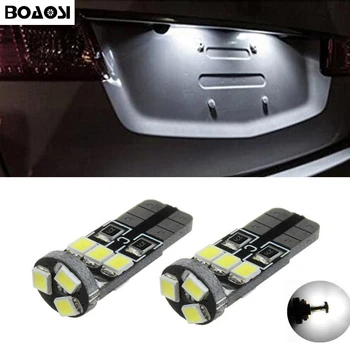 BOAOSI 2x Žiadne Chybové Pre Chevrolet Cruze Camaro Captiva auto príslušenstvo Biele LED poznávacia Svetlo Lampy