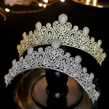 Asnora Princezná strany svadobné koruna vysokej kvality zirconia vlasy príslušenstvo lásky, svadobné hostiny, príslušenstvo