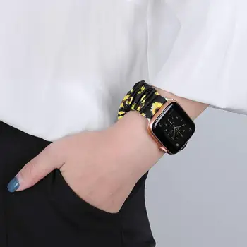Scrunchie Popruh pre Apple hodinky kapela 40 mm 44 mm iWatch kapela 38mm 42mm Príslušenstvo, pás náramok Apple hodinky series 5 4 3 2 se 6