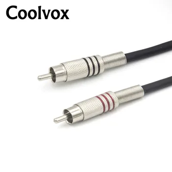 Coolvox Ručné Zváranie 1RCA Na 1RCA Koaxiálny Audio Subwoofer BASS Audio Kábel Stabilný Prenos Signálu DAC Koaxiálny Line