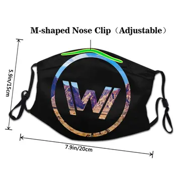 Móda Masku na Tvár Klasické Logo Unisex Zime Teplé Ústa Maska Proti Prachu westworld Tváre Ochranné