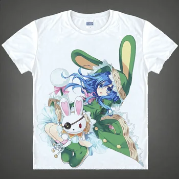 DÁTUM ŽIVÉ T-shirts Anime Yoshino Cosplay Vytlačené T Shirt Tokisaki Kurumi Krátky Rukáv Tees Yatogami Tohka Letné Topy