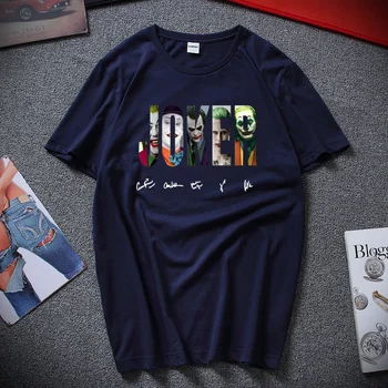 DC Comics Joker Podpis T-Shirt pánske Tričko Tričko Joker 2020 Top Fashion Camiseta masculina kvalitné Bavlnené tričká