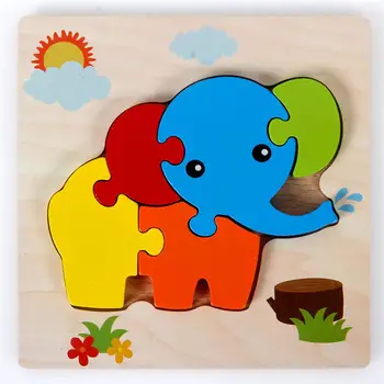Drevené Puzzle Skladačka Puzzle Drevené Papier Hádanky Dieťa Vzdelávacieho Skladačka Hračky pre Deti Darček